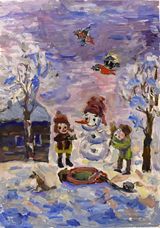 Черемных Александра, 10 лет "У нас во дворе" Преподаватель Рамазанов М.Р.
